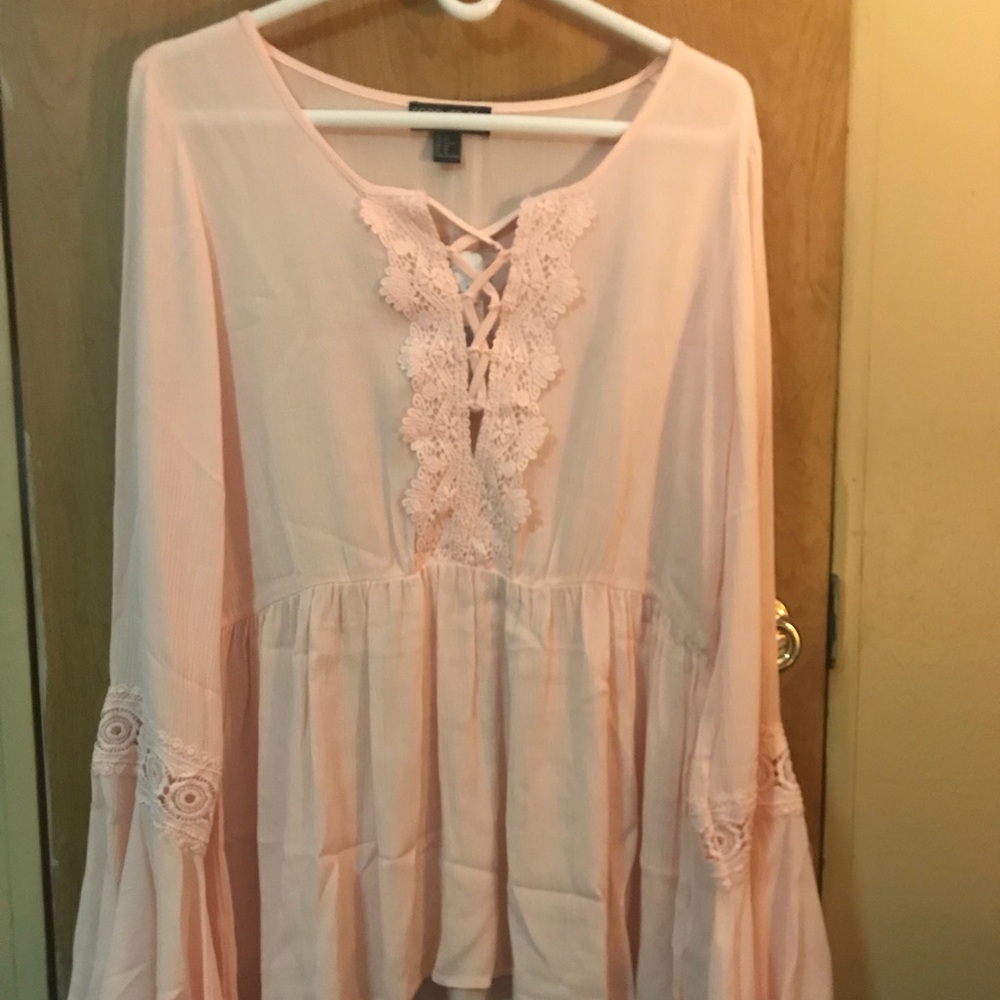 Forever 21 plus size ruffled shirt